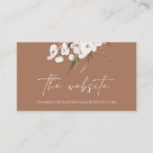 ボホテラコッタブラウンパンパスグラス結婚フローラ エンクロージャーカード (正面)