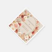 ボホテラコッタブルゴーニュフローラユーカリプタナプキン スタンダードカクテルナプキン (角)