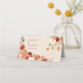 ボホテラコッタブルゴーニュフローラユーカリ プレイスカード (裏面)