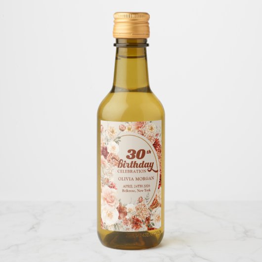 ボホテラコッタブルゴーニュフローラ30歳 ワインラベル (正面)