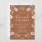 ボホテラコッタブルンチアンドバブリーブライダルシャワー 招待状 (正面)