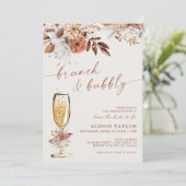 ボホテラコッタブルンチバブリーブライダルシャワー 招待状 (スタンド正面)