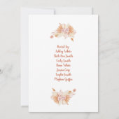 ボホテラコッタベビーシャワー招待状 招待状 (裏面)