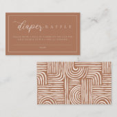 ボホテラコッタベビ男女兼用ーシャワー エンクロージャーカード (正面/裏面)