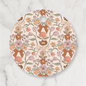 ボホテラコッタボウフローラ結婚式の引き出物ラベル フェイバータグ (裏面)