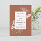 ボホテラコッタボタニカルブライダルシャワー 招待状 (スタンド正面)