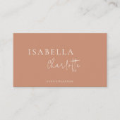 ボホテラコッタミニマリスト 名刺 (正面)