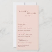 ボホテラコッタミニマル結婚の儀式モダン (正面)