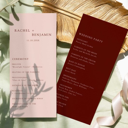 ボホテラコッタミニマル結婚の儀式モダン