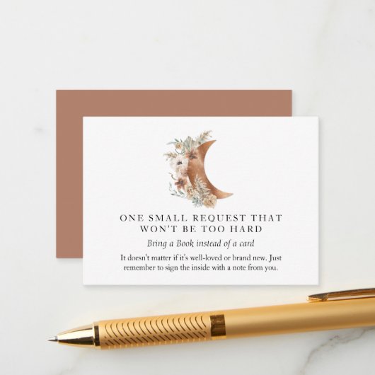 ボホテラコッタムーンブックリクエストカード エンクロージャーカード (正面/裏面インサイチュ)