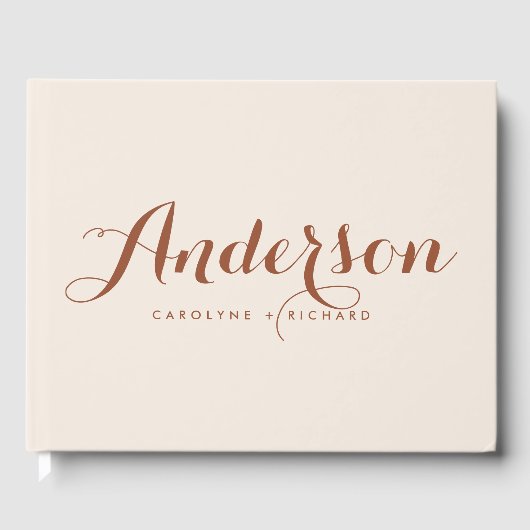 ボホテラコッタモダン書道の結婚書道 ゲストブック (正面)