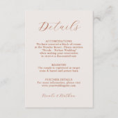 ボホテラコッタラストフラワー結婚ズ |詳細カプセル エンクロージャーカード (正面)