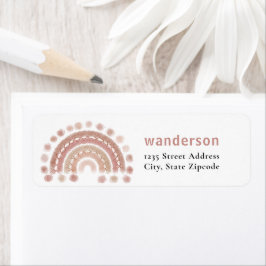 ボホテラコッタレインボーコージー ラベル