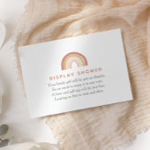 ボホテラコッタレインボーディスプレイシャワー エンクロージャーカード