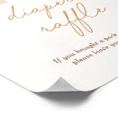 ボホテラコッタレインボーベビーシャワーおむつラッフル ポスター (角)