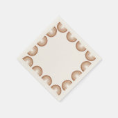 ボホテラコッタレインボーベビーシャワー スタンダードカクテルナプキン (角)