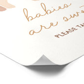 ボホテラコッタレインボーベビーズアスウィートサイン ポスター (角)