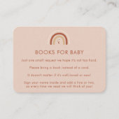 ボホテラコッタレインボーンブックス赤ちゃんシャワー エンクロージャーカード (正面)