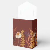 ボホテラコッタワイルドフラワーオータム秋の結婚式 フェイバーボックス (オープン)