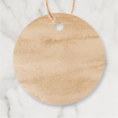 ボホテラコッタワイルドフラワーベビーシャワー フェイバータグ (裏面)