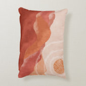 ボホテラコッタ山脈、抽象芸術ポスター。 アクセントクッション (裏面(縦))