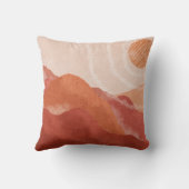 ボホテラコッタ山脈、抽象芸術ポスター。 クッション (裏面)