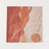 ボホテラコッタ山脈、抽象芸術ポスター。 タペストリー (正面(横))