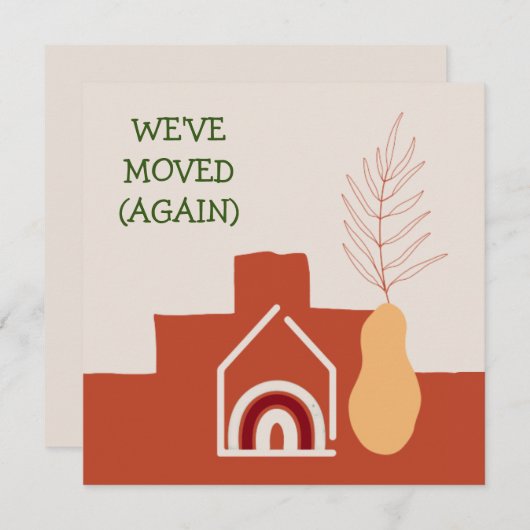 ボホテラコッタ引っ越しましたリニューアドレス シーズンカード (正面/裏面)