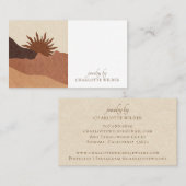 ボホテラコッタ抽象芸術手作りジュエリー 名刺 (正面/裏面)