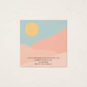 ボホテラコッタ抽象芸術砂漠ジュエリー (裏面)