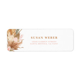 ボホテラコッタ招待ラベル ラベル