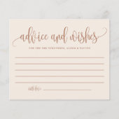 ボホテラコッタ書道アドバイスとウィッシュズカード (正面)