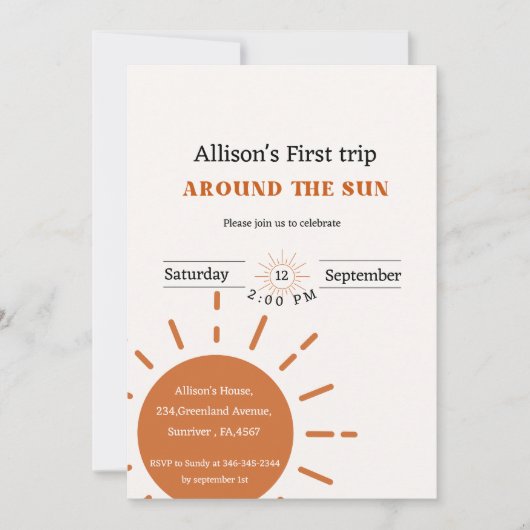 ボホテラコッタ最初ののまわりに日没の旅 招待状 (正面)