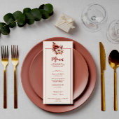 ボホテラコッタ秋ディナーフローラブーケ結婚ス メニュー