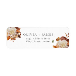 ボホテラコッタ秋フローラ差出人住所 ラベル