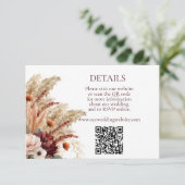 ボホテラコッタ秋花模様パンパスグラス詳細 エンクロージャーカード (スタンド正面)