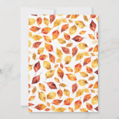 ボホテラコッタ素朴紅葉結婚ズ 招待状 (裏面)