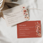 ボホテラコッタ結婚の詳細エンクロージャカード エンクロージャーカード