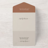 ボホテラコッタ結婚ズ オールインワン招待状 (外側)