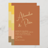 ボホテラコッタ結婚ズ 招待状 (正面/裏面)