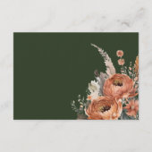 ボホテラコッタ結婚フローラ詳細カード エンクロージャーカード (裏面)