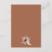 ボホテラコッタ結婚フローラ詳細 エンクロージャーカード (裏面)