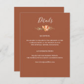 ボホテラコッタ結婚フローラ詳細 招待状 (正面/裏面)