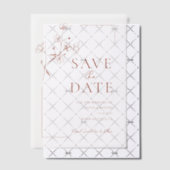 ボホテラコッタ結婚フローラ ベラム紙招待状 (オフセット (招待状))