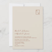 ボホテラコッタ結婚式招待状 招待状 (裏面)