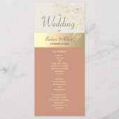 ボホテラコッタ結婚式 プログラム (正面)