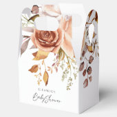 ボホテラコッタ花模様ベビーシャワー感謝してい フェイバーボックス (オープン)