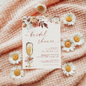 ボホテラコッタ金ゴールドシャンパンブライダルシャワー 招待状
