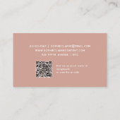 ボホテラコッタ | QRコード付きレトロスクリプト 名刺 (裏面)