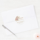 ボホテーマサンキューブライダルシャワーシール ラウンドシール (封筒)